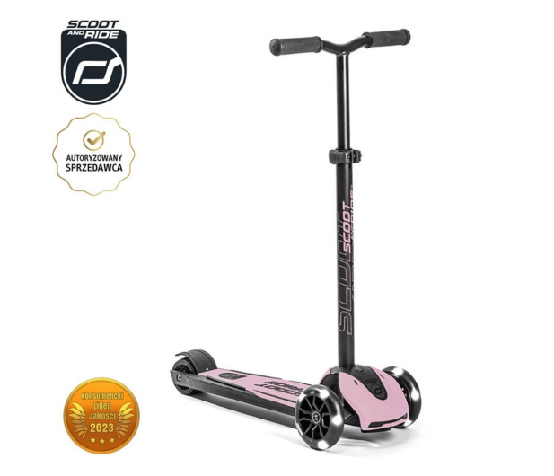 Scoot & Ride Highwaykick 5 LED Hulajnoga balansowa 5+ Rose - 1274259 - zdjęcie 2
